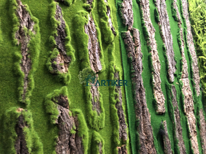 Corteza <span class=keywords><strong>de</strong></span> árbol Artificial decorativo <span class=keywords><strong>para</strong></span> interiores, piedras cubiertas <span class=keywords><strong>de</strong></span> <span class=keywords><strong>musgo</strong></span> verde <span class=keywords><strong>de</strong></span> imitación, Anti-UV, venta al por mayor - Product Image 5