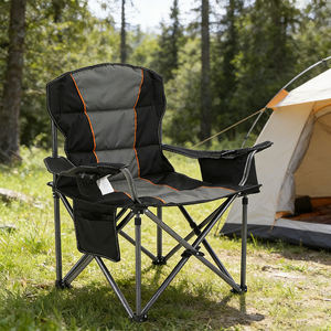 Chaise pliante de camping à dossier haut, fauteuil de loisirs pour pique-nique en plein air, plage, pêche, jardin, chaise inclinable pliable pour la pêche - Product Image 6