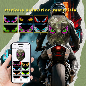 2025 nouveau populaire LED sac à dos App contrô<span class=keywords><strong>le</strong></span> Triangle démon yeux démon élèves bataille armure fermeture éclair pour <span class=keywords><strong>le</strong></span> cyclisme trajet - Product Image 6