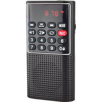 LCJ L-328 Radio portable mini, lecteur de Coran, enregistreur vocal, radio FM rechargeable, écran LCD, haut-parleur intégré, sortie 100-300W