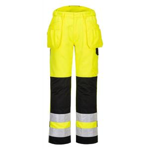 Portwest-PW242YBR42 PW2เห็นสูงซองหนังกางเกงสีเหลือง/ดำ-EAN 5036108357222 HI-VIS Workwear - Product Image 1