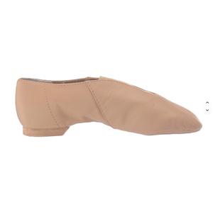 Chaussures de jazz en cuir souple couleur tan, extensibles, personnalisées pour enfants et adultes - Product Image 2