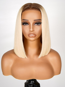 Perruque Lace Front Courte Prête à Porter Cheveux Brésiliens Bob Brun Sans Colle Densité 130%-180% <span class=keywords><strong>Alipearl</strong></span> LH803 Vente en Gros - Product Image 4