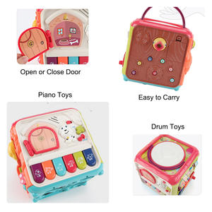 Jouets musicaux éducatifs précoces pour bébés, cube d'activités multifonctionnel pour enfants, cadeau d'intérieur pour le développement cérébral des enfants - Product Image 3