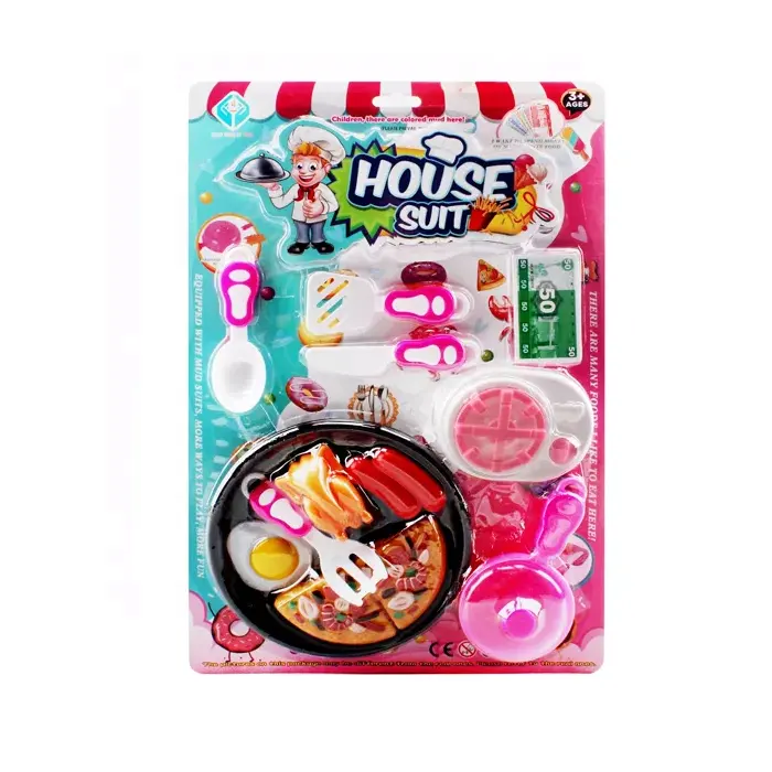 funny kitchen food play set mini cooking toy for kids