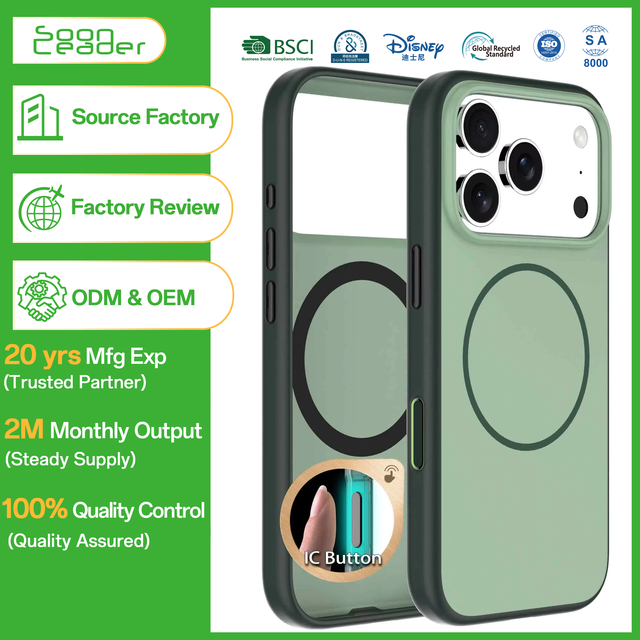 2025 Scratch-resistant Luxury Transparent Magnetic PC Waterproof & Shockproof Phone Case for 17/16/15/14 Pro Max Plus