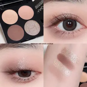 <span class=keywords><strong>Paleta</strong></span> <span class=keywords><strong>de</strong></span> Sombras <span class=keywords><strong>de</strong></span> <span class=keywords><strong>Ojos</strong></span> Novice Earth Color, Resistente al Agua, Cuatro Colores, Rosa Mate, Brillo Fino, Baja Saturación, Polvo No Volátil, Alta Pigmentación - Product Image 6