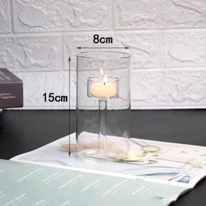 Candelabros de vidrio de Venta caliente para decoración de bodas Muy demandados en los candelabros de vidrio de Europa - Product Image 4