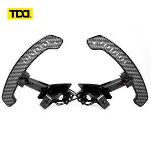 Palancas de cambio magnéticas de fibra de carbono TDD LED para el volante del Porsche 992 GT3 - Product Image 1