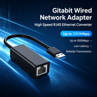 Adaptador Ethernet Gigabit USB 3.0 al por Mayor, Adaptador de Red USB a RJ45 LAN de 10/100/1000Mbps para PC y Laptop