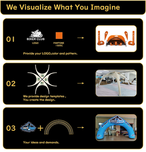 Tente d'événement extérieure gonflable imperméable personnalisée CATC |   Abri d'exposition publicitaire avec logo personnalisé pour la promotion de la marque lors des expositions - Product Image 6