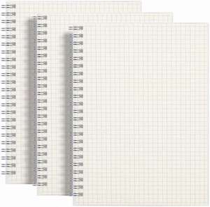 College Ruled A5 Spiral <b>Journal</b> Notebook with Square Grid PP Cover Material Customizable for Writing in Square Grid Format-Gift - Product Image 3