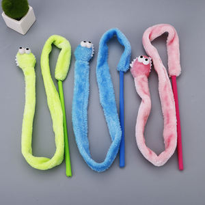 Jouet interactif en plastique pour chat, serpent en peluche doux et mignon avec son et menthe, jouet amusant pour animaux de compagnie - Product Image 5