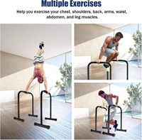 Fitness égaliseur parallettes set bars pushup stands poignées musculation gymnastique barres parallèles