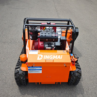 Mesin Pemotong Rumput Listrik Tanpa Kabel Zero Turn Crawler dengan Remote Control, Bersertifikasi CE EPA, Robot Penyiang Rumput Kebun untuk Uni Eropa & Amerika Utara