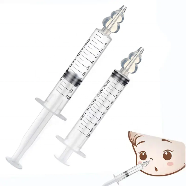 New Baby Nose Cleaner Rhinitis Nasal Washer Needle Tube Baby Nasal Aspirator Cleaner Syringe Baby Nose Washing for Kid Kevin - B