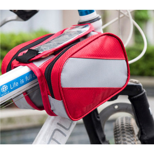 Bolsa para Sillín de Bicicleta de Gran Capacidad, Impermeable, con Bolsillo para Teléfono con Pantalla Táctil, Bolsa para Tubo Superior del Cuadro Delantero, Accesorios - Product Image 4