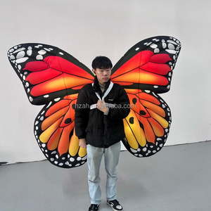 Costume <span class=keywords><strong>gonflable</strong></span> géant à ailes de papillon, modèle amusant à LED pour défilé Oxford - Product Image 1