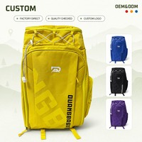 Sac à dos de skateboard boxy avec deux sangles de fixation inférieures pour planche de skateboard, personnalisable OEM ODM, sac à dos de sport pour skateboard, commande en gros