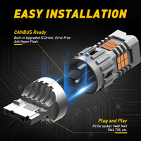 AUXITO 7443 7440 Anti-Hyper-Flash Amber LED Blinker Gelb Canbus