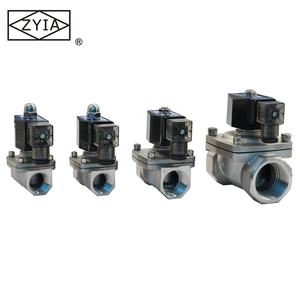 2W-Serie 2-Wege AC 220V 12V 24V DC Edelstahl Messing 1" 1/2" <span class=keywords><strong>Pilot</strong></span> Hochtemperatur Elektrisches Wasser-Magnetventil - Product Image 5