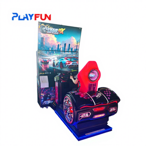 PlayFun Machine <span class=keywords><strong>de</strong></span> Jeu <span class=keywords><strong>de</strong></span> Course Automobile d'Arcade à Monnayeur, Double Siège Simulateur Vidéo, Zone <span class=keywords><strong>de</strong></span> Jeu Type Fast and Furious - Product Image 1