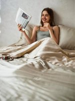 Ensemble de couette d'été 4 pièces moderne en gros, ultra fin, à double brin 120S, imprimé réactif, écologique et antibactérien pour literie