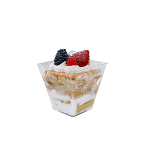 Gobelets et plateaux carrés transparents pour tiramisu, biodégradables, écologiques, jetables, en PP PE de qualité alimentaire, 200 ml, pour le camping - Product Image 4