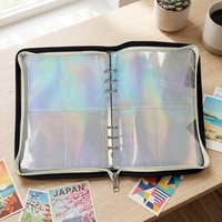 Classeur A5 personnalisé avec logo, 6 anneaux, 4 pochettes carrées en PP, imprimé UV, pour cartes photo, collection Stray Kids Kpop, pochettes d'album