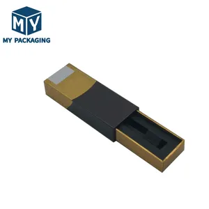 Vaporizador de cigarrillos de gama alta de lujo de 1ml, EVA personalizado único con diseño de bloqueo para niños, embalaje de caja de papel de fabricación OEM Premium 4C