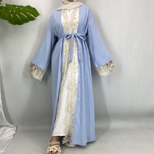 Nueva Abaya Modesta con Encaje y Hiyab, Elegante Túnica Islámica para Mujer con Bolsillos, Nuevo Diseño Moderno para Damas Musulmanas (1484) - Product Image 5