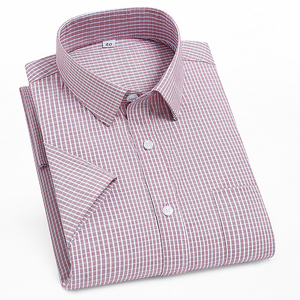 OEM/ODM Camisas Hombre Escrituras 2024 Primavera y verano Camisas a rayas y cuadros para hombre más vendidas Ropa al aire libre Mangas cortas - Product Image 1