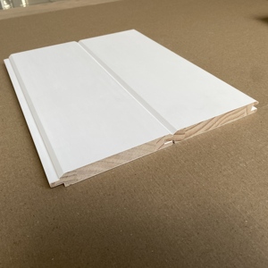 Top Selling Wainscoting White <b>Primed</b> FJ Radiata Pine V-Joint Tongue & Groove - Product Image 5