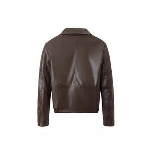 Cappotto <span class=keywords><strong>Trench</strong></span> Vintage in <span class=keywords><strong>Ecopelle</strong></span> da Donna Lin con Fodera in Seta e Funzione Anti-Piega, Blazer <span class=keywords><strong>Nero</strong></span> - Product Image 3