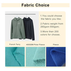 Venta al por mayor 100% sudaderas de algodón para hombre sudaderas con capucha de manga regular anti-pilling cordón deportes pulóver personalizado bordado otoño - Product Image 2