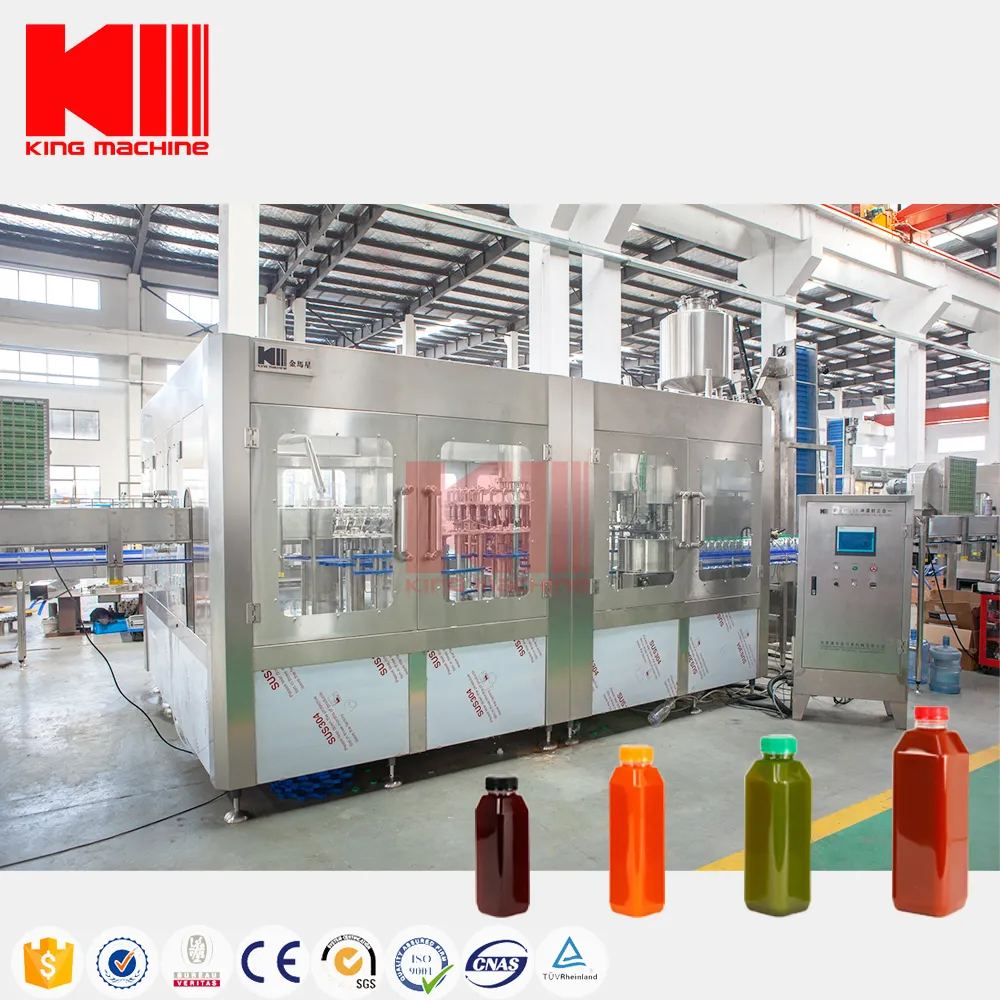 Complete Full Automatic fresh Fruit Juice Processing Line Drink Production Line Juice Filling Machine
