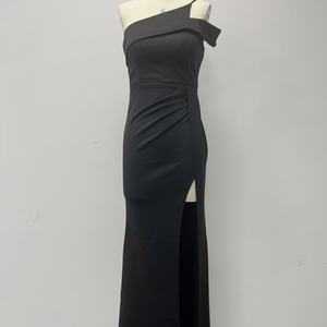 Robe de soirée sirène au design tendance pour femme, épaules dénudées, dos nu, fente latérale sexy, idéale pour le bal de promo - Product Image 5