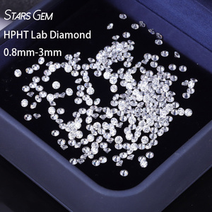 Diamantes de Laboratorio Starsgem DEF VS, Corte Brillante Redondo de 0.8mm - 3mm, Diamantes Cultivados en Laboratorio HPHT Sueltos para Joyería - Product Image 1