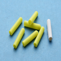 Fluoreszierend Gelbe Lange Bullet-Plastik-Kordelenden Hochsichtbare Kordelstopper für Kapuzenpullover und Rucksack-Zubehör