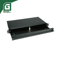 GETEKnet ODM OEM Indoor Outdoor FTTH 24 48 Core APC OM3 OM4 19 Inch Wall Fiber Patch Panel ODF Box Optic Distribution Frame.