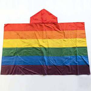 Cape de fierté gay personnalisée en polyester 3x5 pieds avec œillets – Impression numérique durable résistante aux UV pour les défilés et les célébrations LGBTQIA - Product Image 1