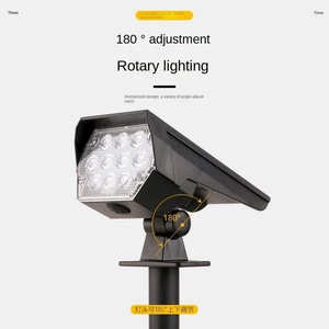 Rechargeable Multi-color <b>Wireless</b> IP65 Solar High Brightness Light <b>Sensor</b> Controlled LED Garden Lights Dual Color <b>Temperature</b> - Product Image 3