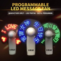 Ventilador con Pantalla LED Programable, Diseño Personalizado con Logotipo, Moderno y Creativo, Impresión en Serigrafía, con Luces Intermitentes, para Fiestas y Ceremonias