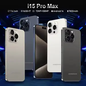 送料無料ホットセールオリジナル電話i15 Pro MAX Androidスマートフォン16GB + テラバイトphone15携帯電話ロック解除デュアルSIM電話