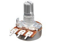 Potentiomètre rotatif à axe métallique b50k wh148 avec interrupteur, potentiomètre simple ou double, moleté, Soundwell RD16