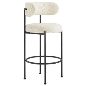 Современный кухонный металлический высокий стол, мебель для ресторана, роскошный Железный барный стул из овечьей шерсти, барный стул