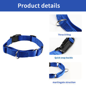 <span class=keywords><strong>Collier</strong></span> et <span class=keywords><strong>laisse</strong></span> en Nylon doux pour chiens, fournitures pour animaux de compagnie, <span class=keywords><strong>collier</strong></span> robuste, avec boucle, Logo, personnalisé - Product Image 2