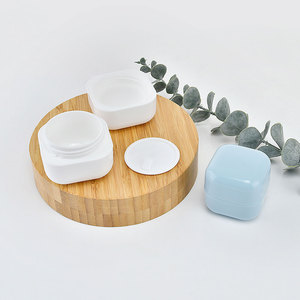 Empty Square Plastic Travel <strong>Containers</strong> 5g-100g Hair Cream Lotion <strong>Sample</strong> Holders Cosmetic Jars with PP Base Inner Liner Included - Product Image 2