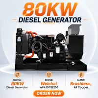 Générateur diesel à châssis ouvert super silencieux de 100 kVA avec démarrage automatique ATS 50 Hz pour utilisation dans les centres de données