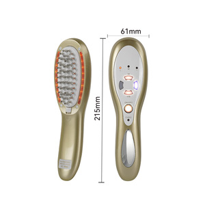 Electric Scalp Massage Comb Gold With Serum Application For Hair Loss Care - Product Image 2